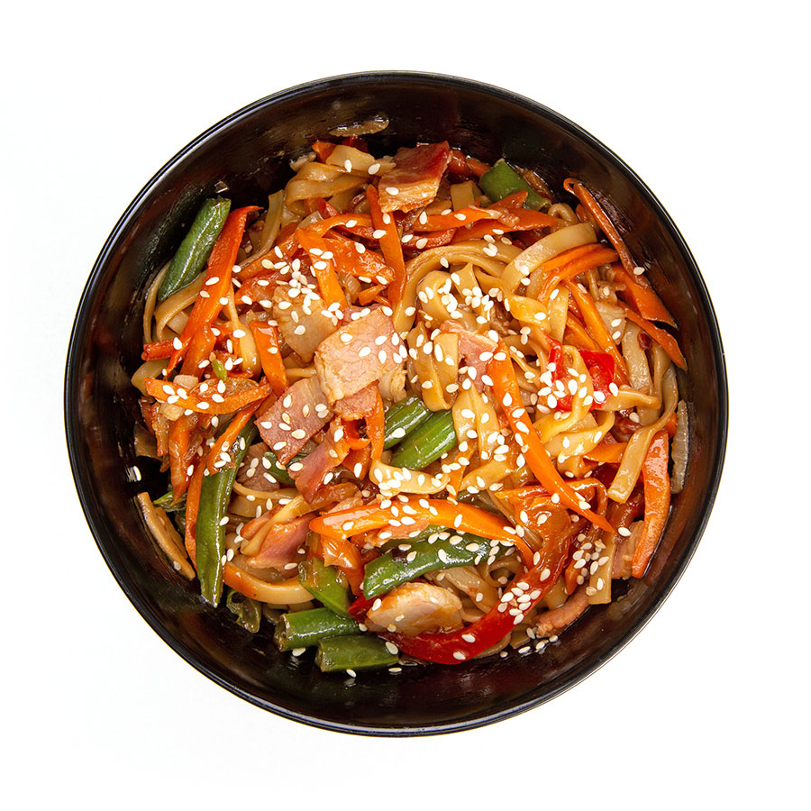 Удон с курицей